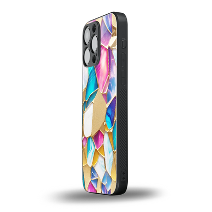 Luxe Spectrum iphone 15 pro max mobile cover | shockproof glass phone case