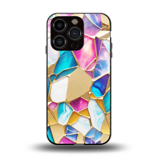 Luxe Spectrum back phone cover | glass case for iphone 15 pro