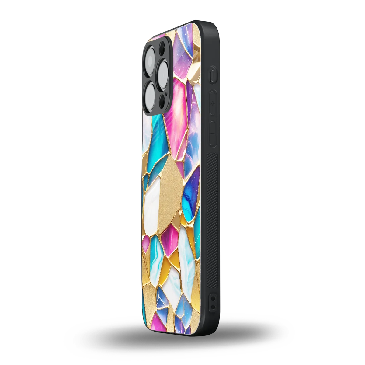 Luxe Spectrum iphone 16 pro max mobile cover | shockproof glass phone case