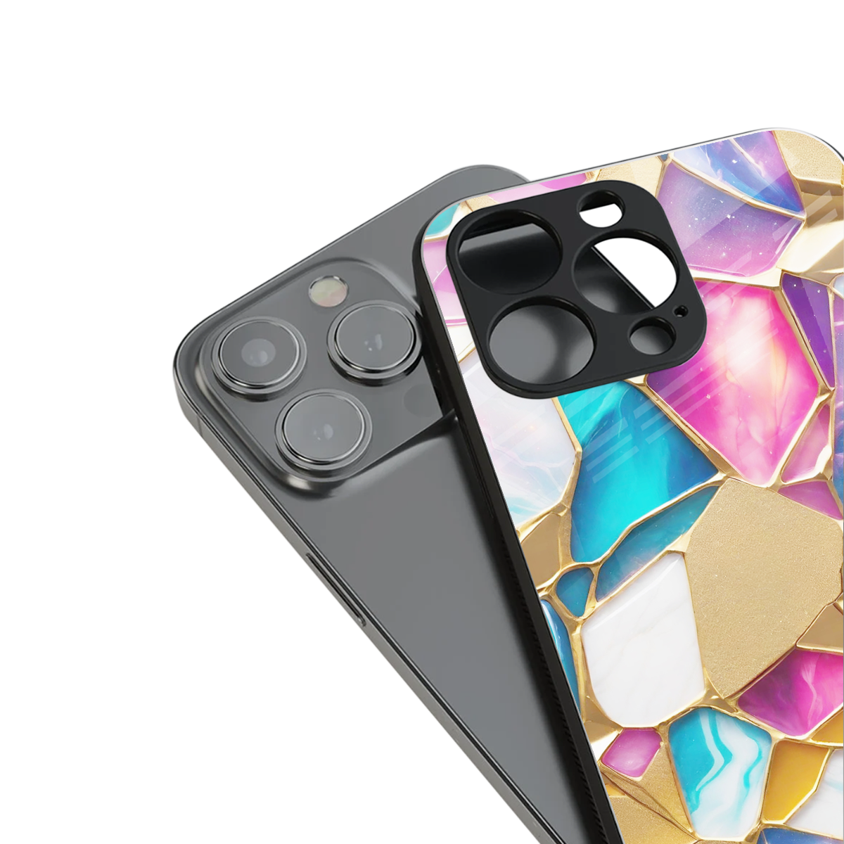 Luxe Spectrum Phone Case for Iphone 16 | Glass Case