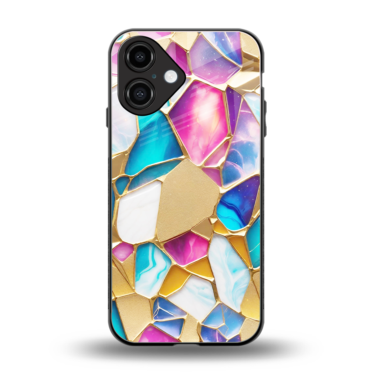 Luxe Spectrum Phone Case for Iphone 16 | Glass Case