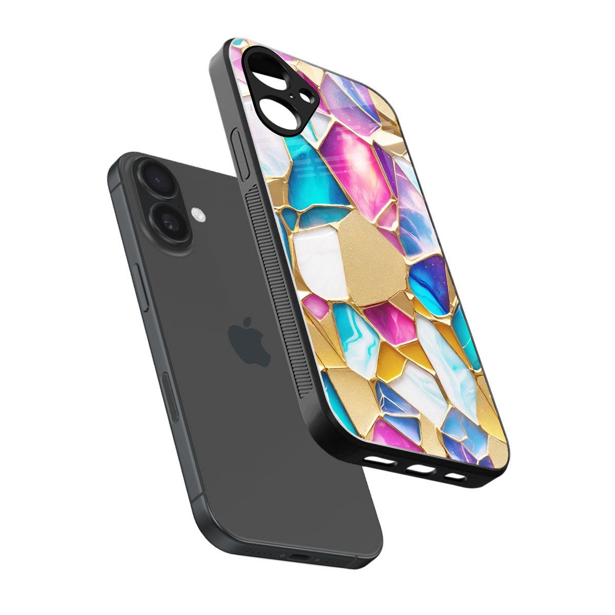 Luxe Spectrum Phone Case for Iphone 16 | Glass Case