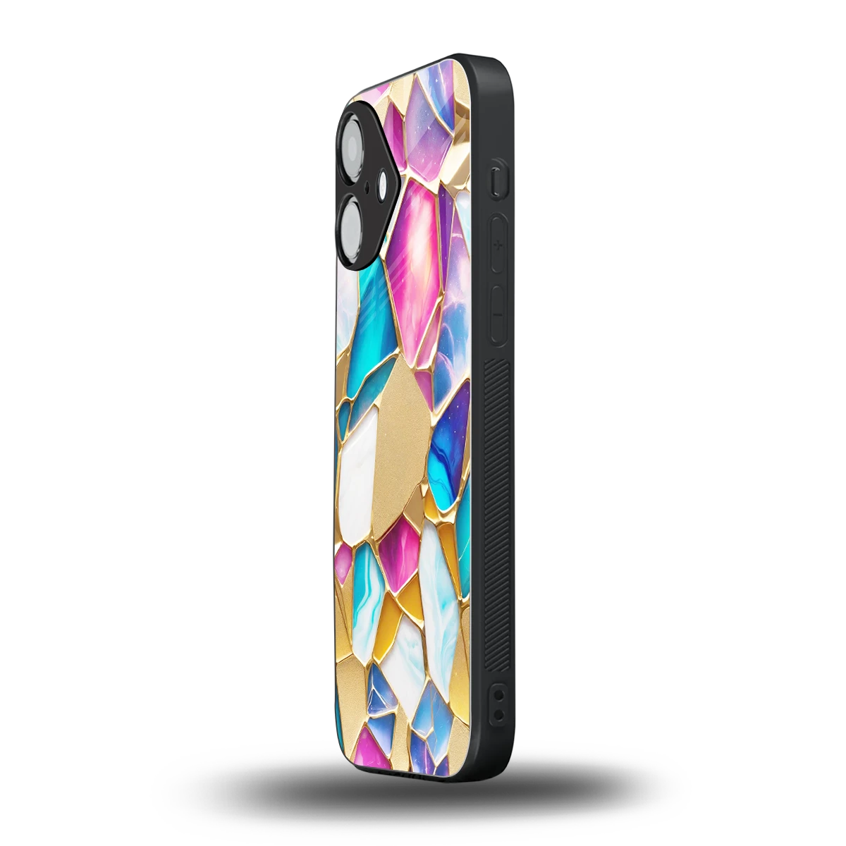 Luxe Spectrum iPhone 16 mobile cover | shockproof glass phone case