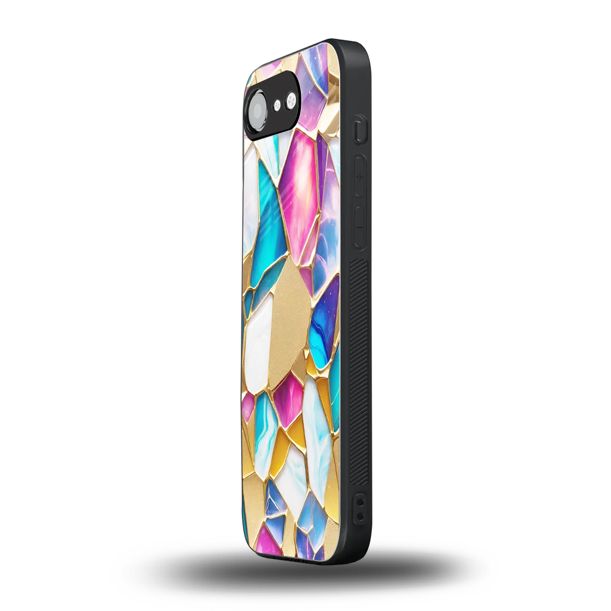 Luxe Spectrum iphone 16e mobile cover | shockproof glass phone case