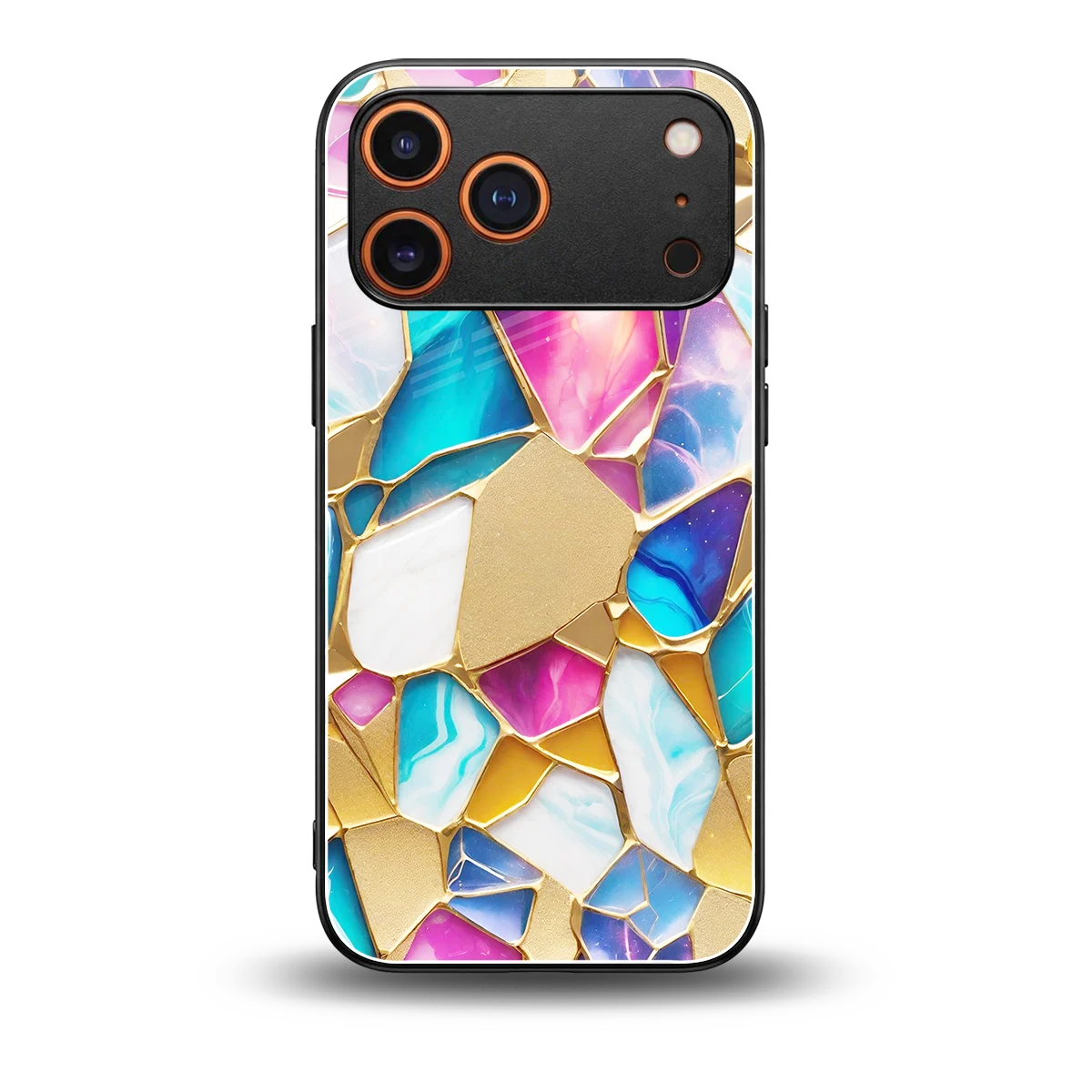 Luxe Spectrum back phone cover | glass case for iphone 17 pro