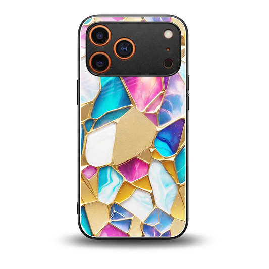Luxe Spectrum back phone cover | glass case for iphone 17 pro max