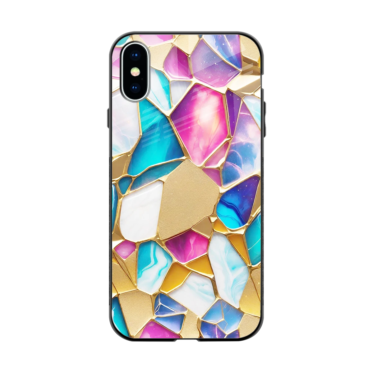 Luxe Spectrum back phone cover | glass case for iphone x