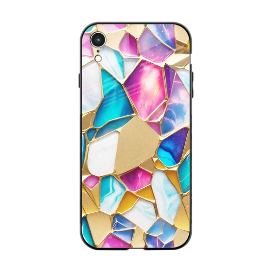 Luxe Spectrum back phone cover | glass case for iphone xr