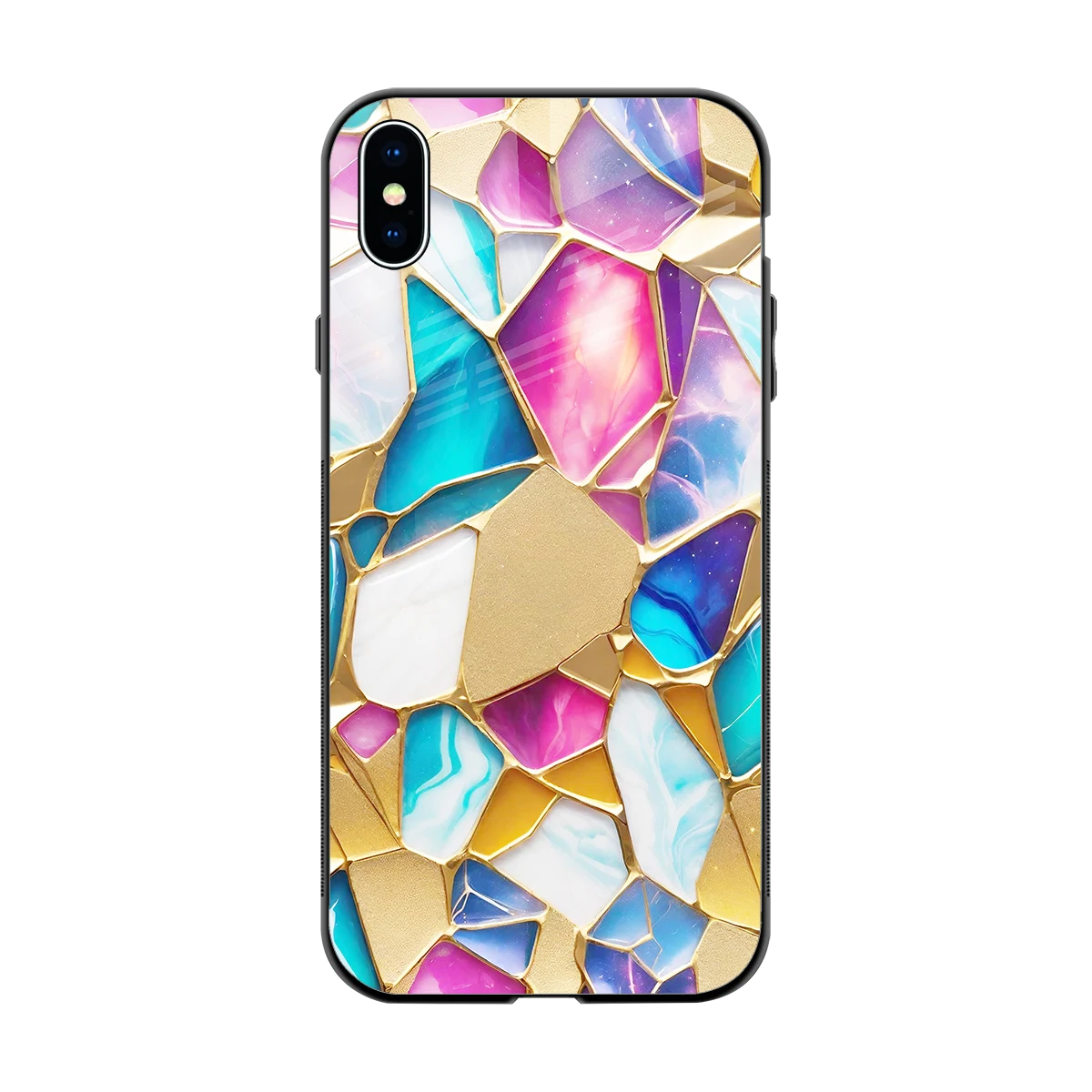 Luxe Spectrum back phone cover | glass case for iphone xs max