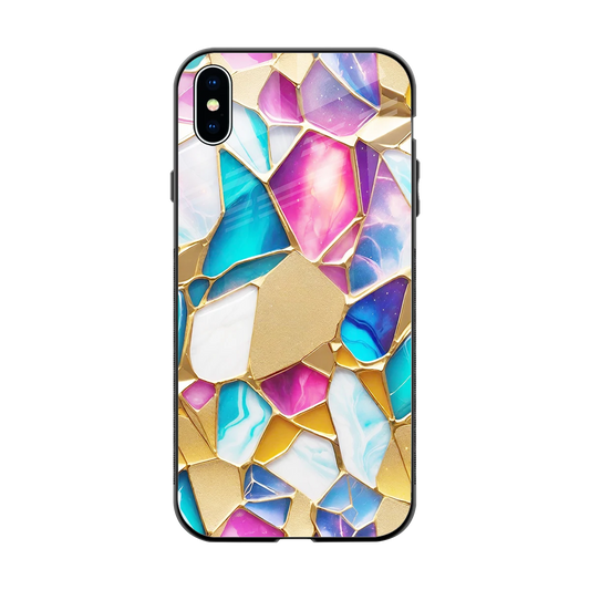 Luxe Spectrum back phone cover | glass case for iphone xs max