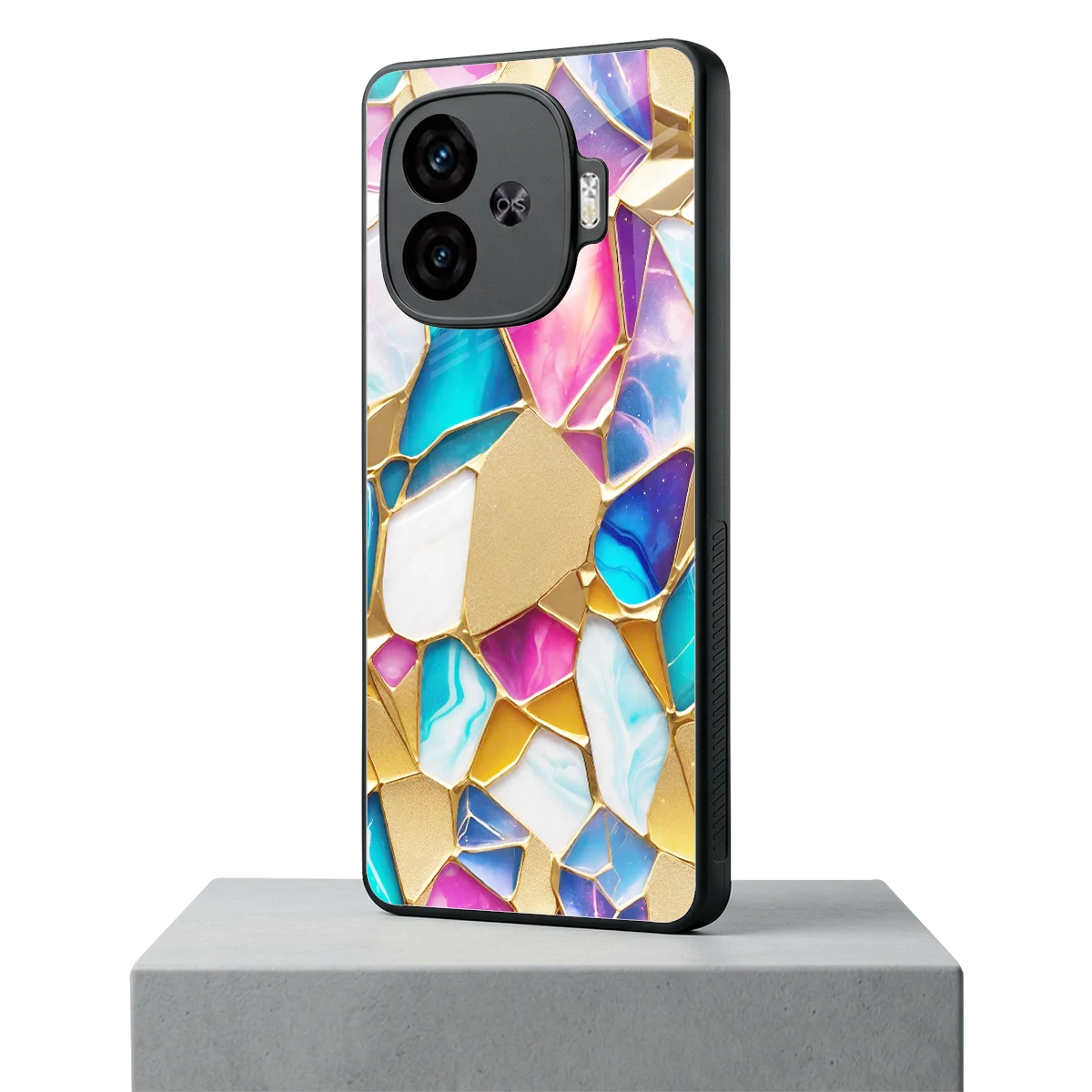 Luxe Spectrum iqoo neo 10r 5g mobile cover | shockproof glass phone case