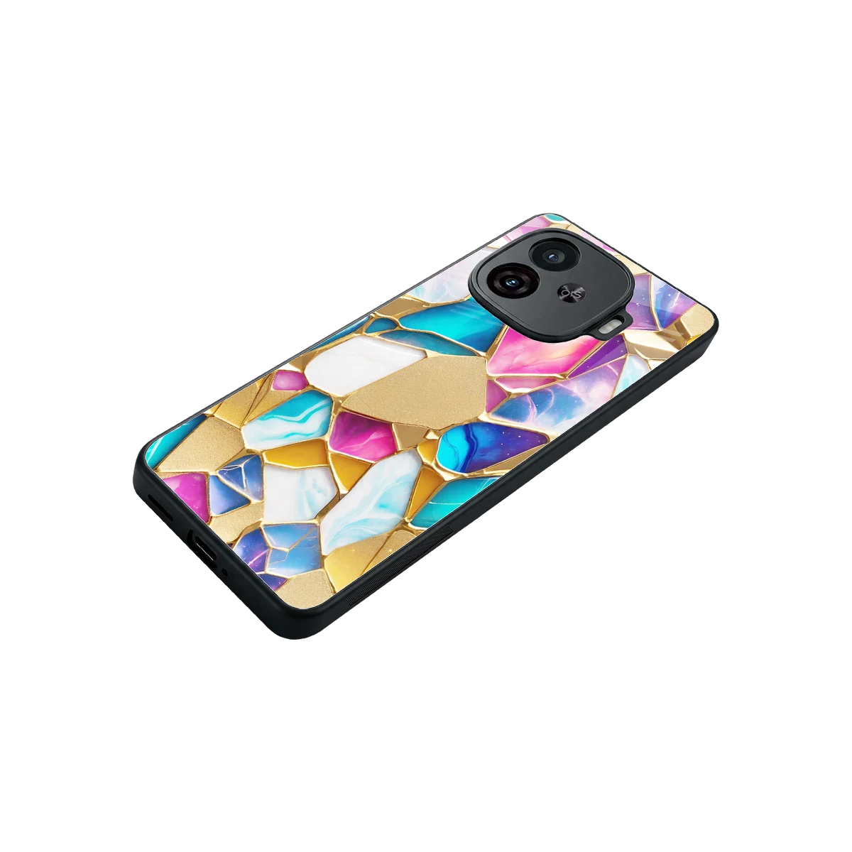 Luxe Spectrum stylish phone case for iqoo neo 10r 5g | glossy glass and slim fit