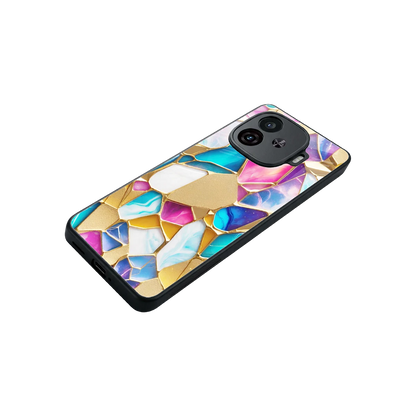 Luxe Spectrum stylish phone case for iqoo neo 10r 5g | glossy glass and slim fit