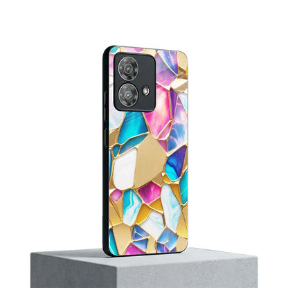 Luxe Spectrum motorola edge 40 neo 5g mobile cover | shockproof glass phone case