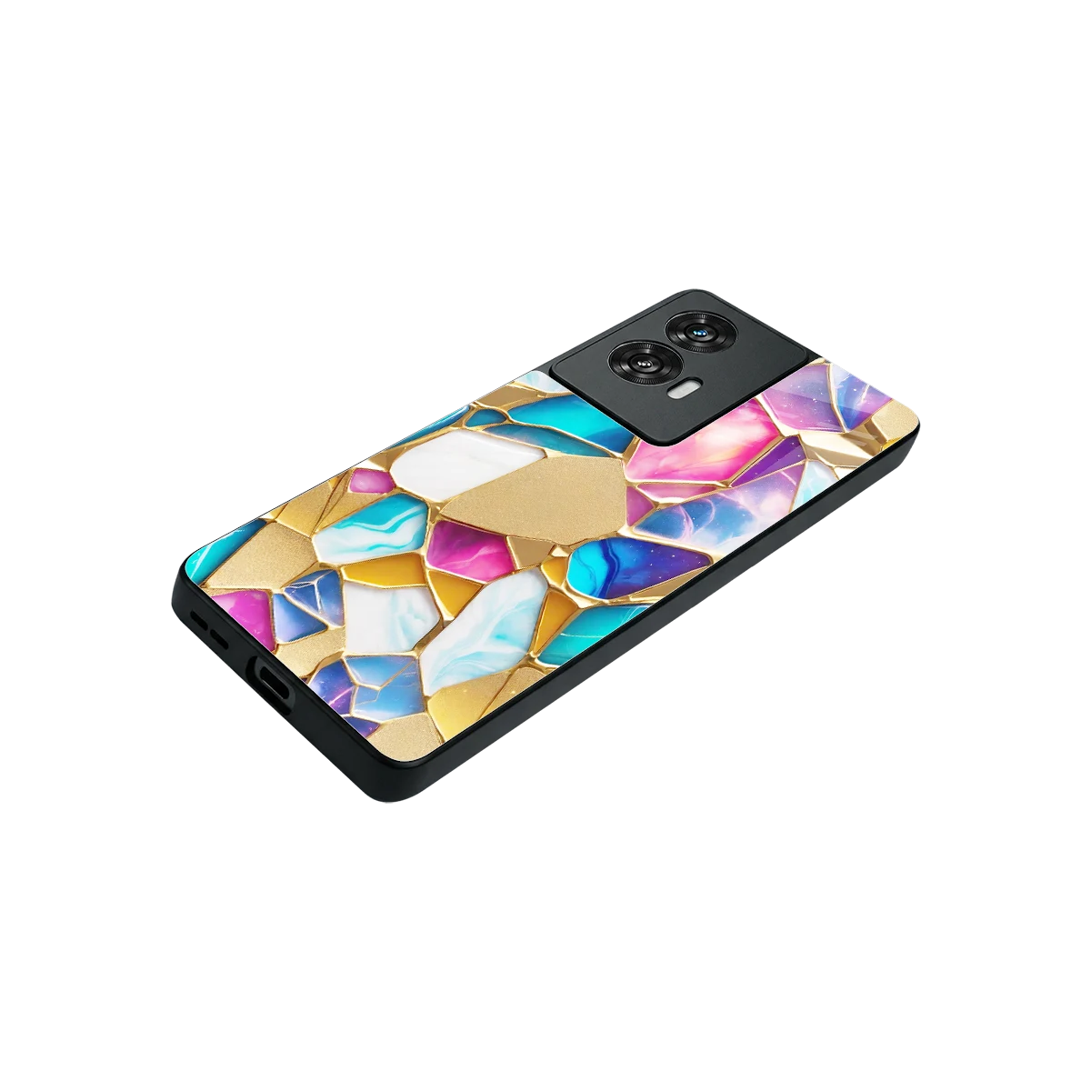 Luxe Spectrum stylish phone case for motorola edge 50 fusion | glossy glass and slim fit