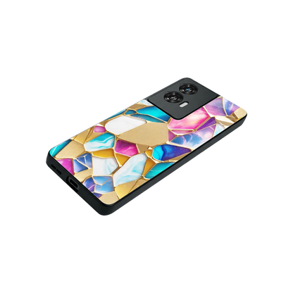 Luxe Spectrum stylish phone case for motorola edge 50 fusion | glossy glass and slim fit