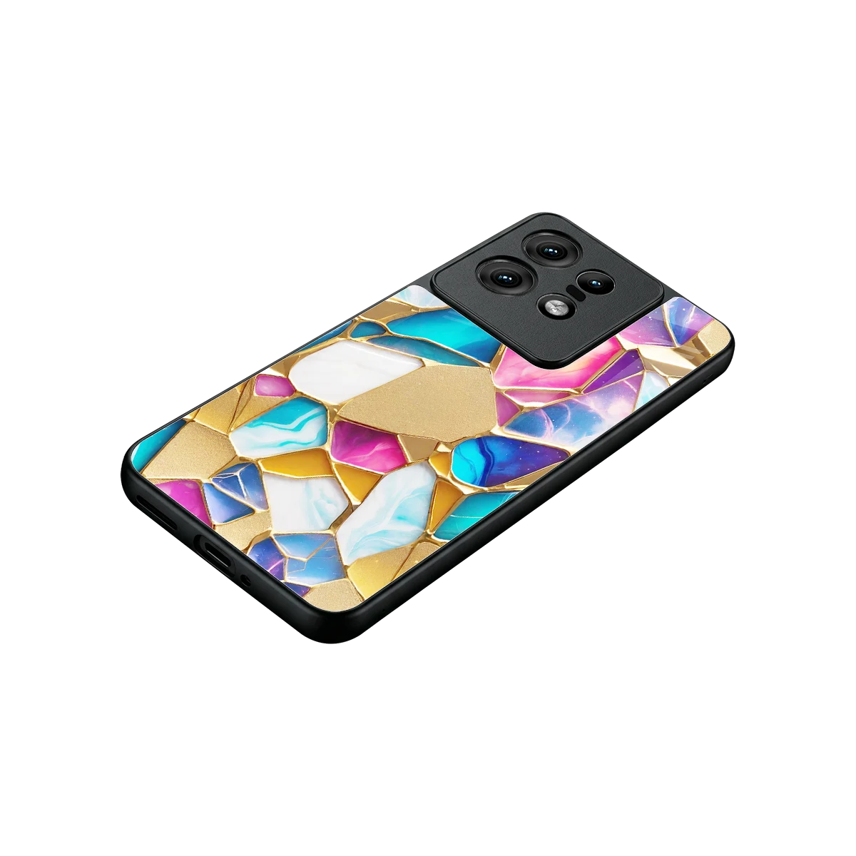 Luxe Spectrum stylish phone case for motorola edge 50 pro | glossy glass and slim fit