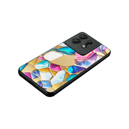 Luxe Spectrum stylish phone case for motorola edge 50 pro | glossy glass and slim fit