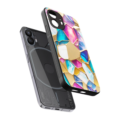 Luxe Spectrum sleek nothing phone 2 cover with tempered glass back and TPU edges