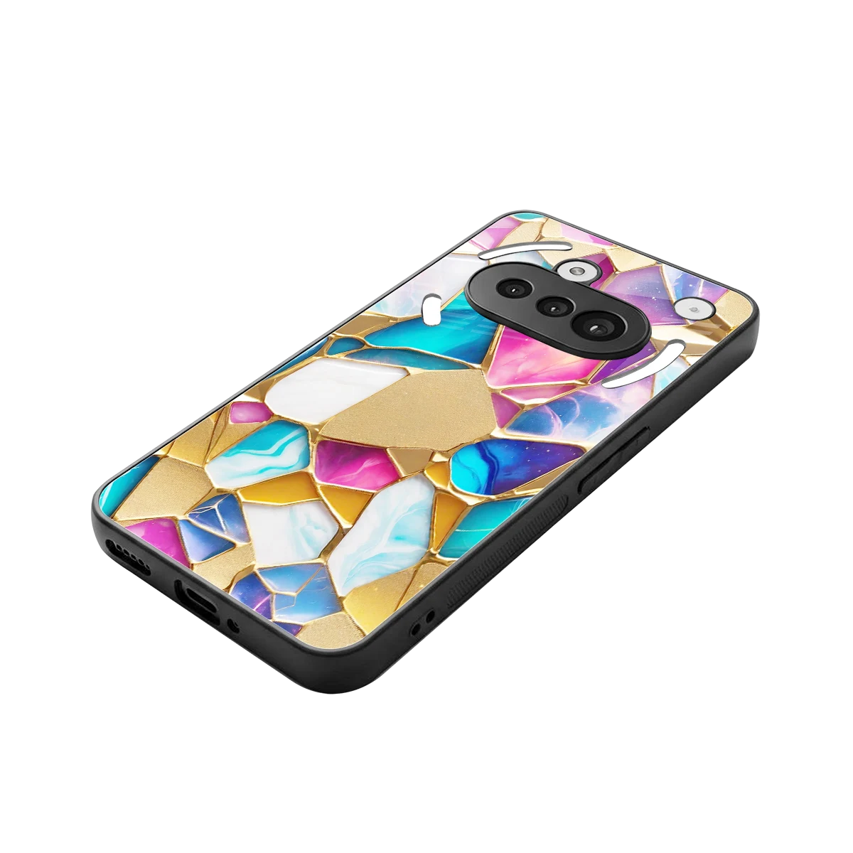 Luxe Spectrum stylish phone case for nothing phone 3a | glossy glass and slim fit