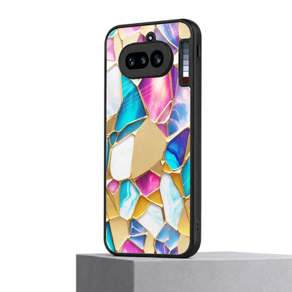 Luxe Spectrum nothing phone 4a mobile cover | shockproof glass phone case