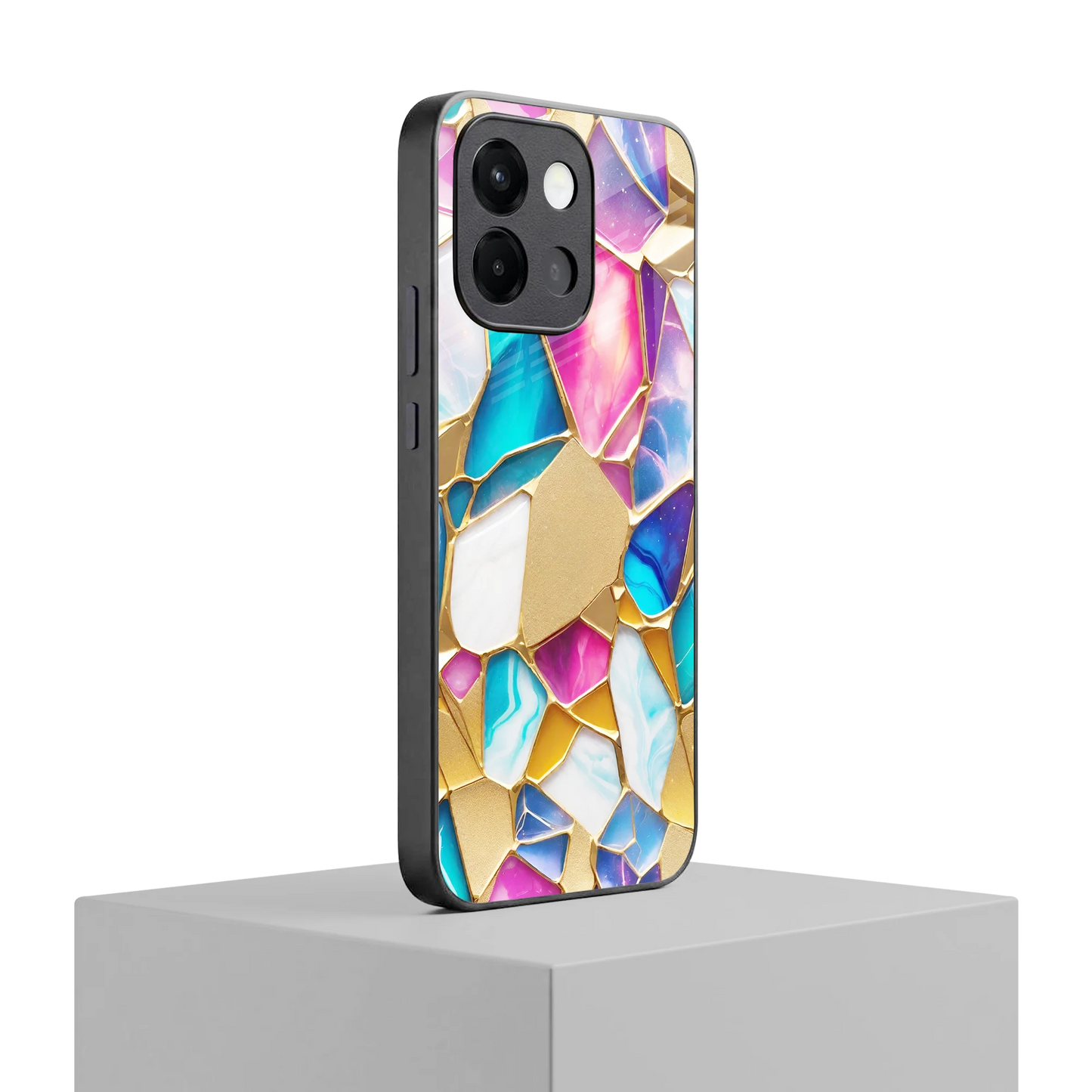 Luxe Spectrum oneplus 13s mobile cover | shockproof glass phone case