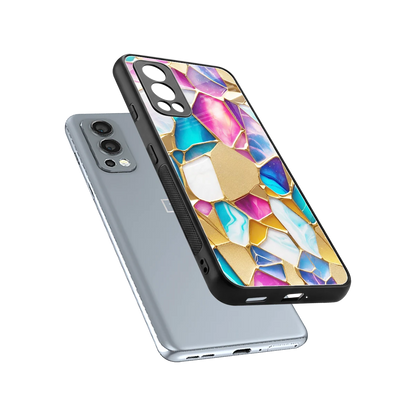 Luxe Spectrum sleek oneplus nord 2 cover with tempered glass back and TPU edges