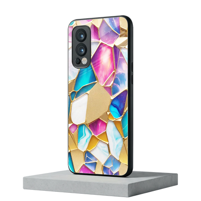 Luxe Spectrum oneplus nord 2 mobile cover | shockproof glass phone case