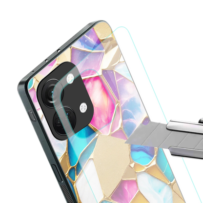 Luxe Spectrum stylish phone case for oneplus nord 3 | glossy glass and slim fit