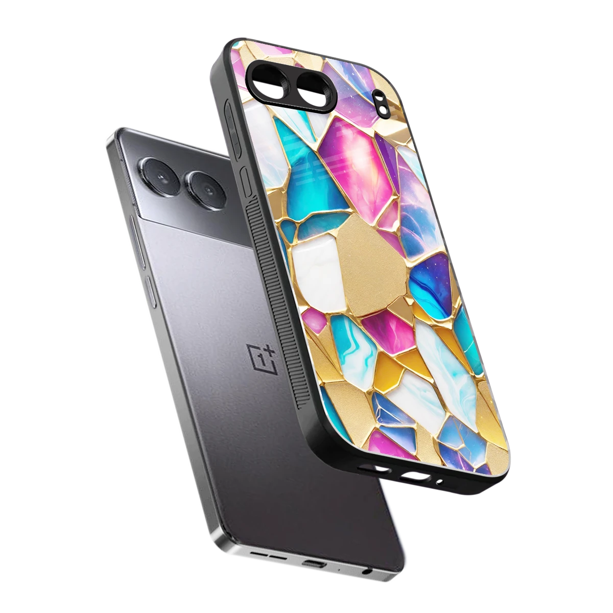 Luxe Spectrum sleek oneplus nord 4 cover with tempered glass back and TPU edges