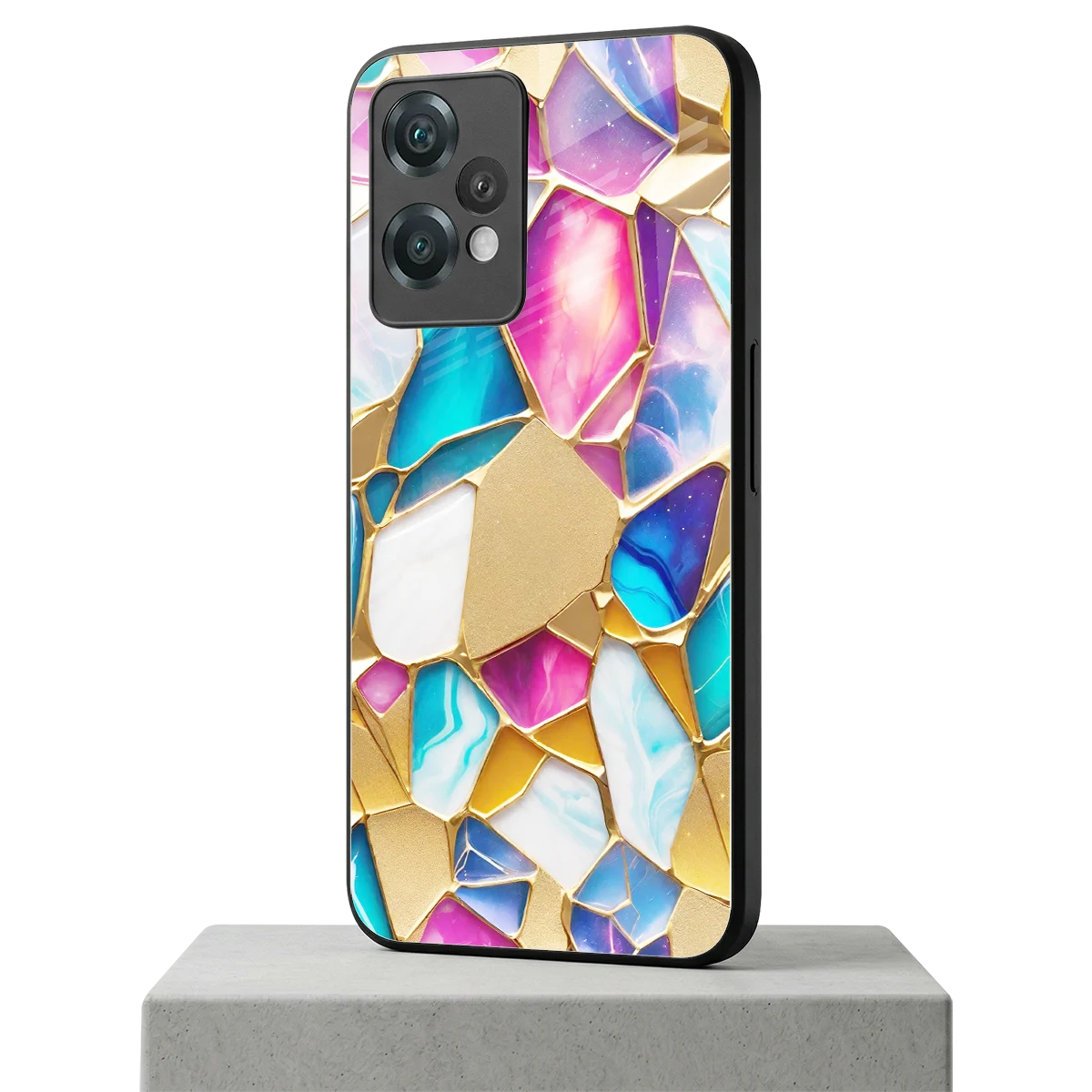 Luxe Spectrum oneplus nord ce 2 lite mobile cover | shockproof glass phone case