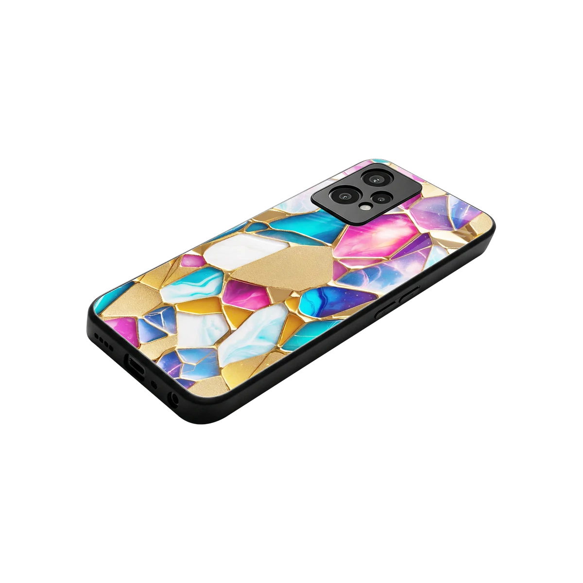 Luxe Spectrum stylish phone case for oneplus nord ce 2 lite | glossy glass and slim fit