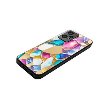 Luxe Spectrum stylish phone case for oneplus nord ce 2 lite | glossy glass and slim fit