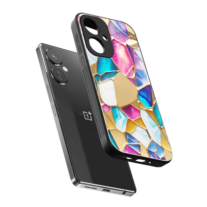 Luxe Spectrum sleek oneplus nord ce 3 cover with tempered glass back and TPU edges
