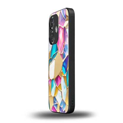 Luxe Spectrum oneplus nord ce 3 mobile cover | shockproof glass phone case