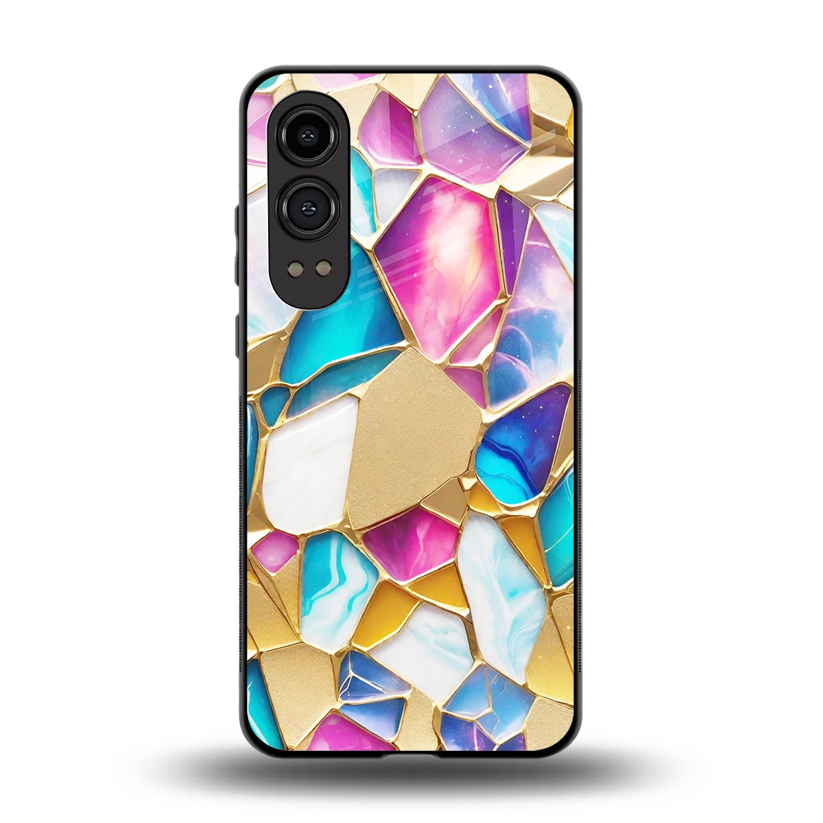 Luxe Spectrum back phone cover | glass case for oneplus nord ce 4 lite