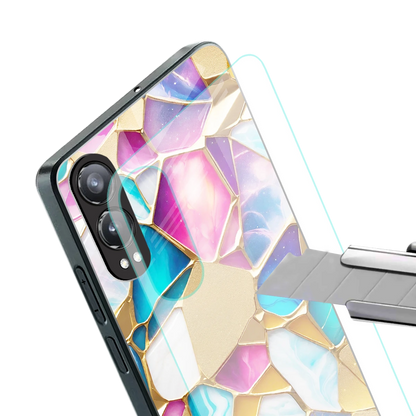 Luxe Spectrum stylish phone case for oneplus nord ce 4 lite | glossy glass and slim fit