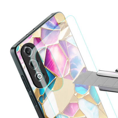 Luxe Spectrum stylish phone case for oneplus nord ce 4 | glossy glass and slim fit