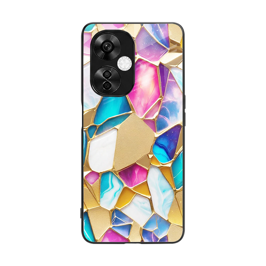 Luxe Spectrum back phone cover | glass case for oneplus nord ce 3 lite
