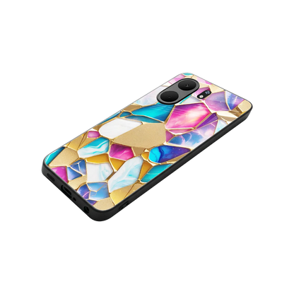 Luxe Spectrum stylish phone case for oppo a5x 5g | glossy glass and slim fit