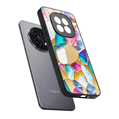 Luxe Spectrum sleek oppo f29 pro 5g cover with tempered glass back and TPU edges