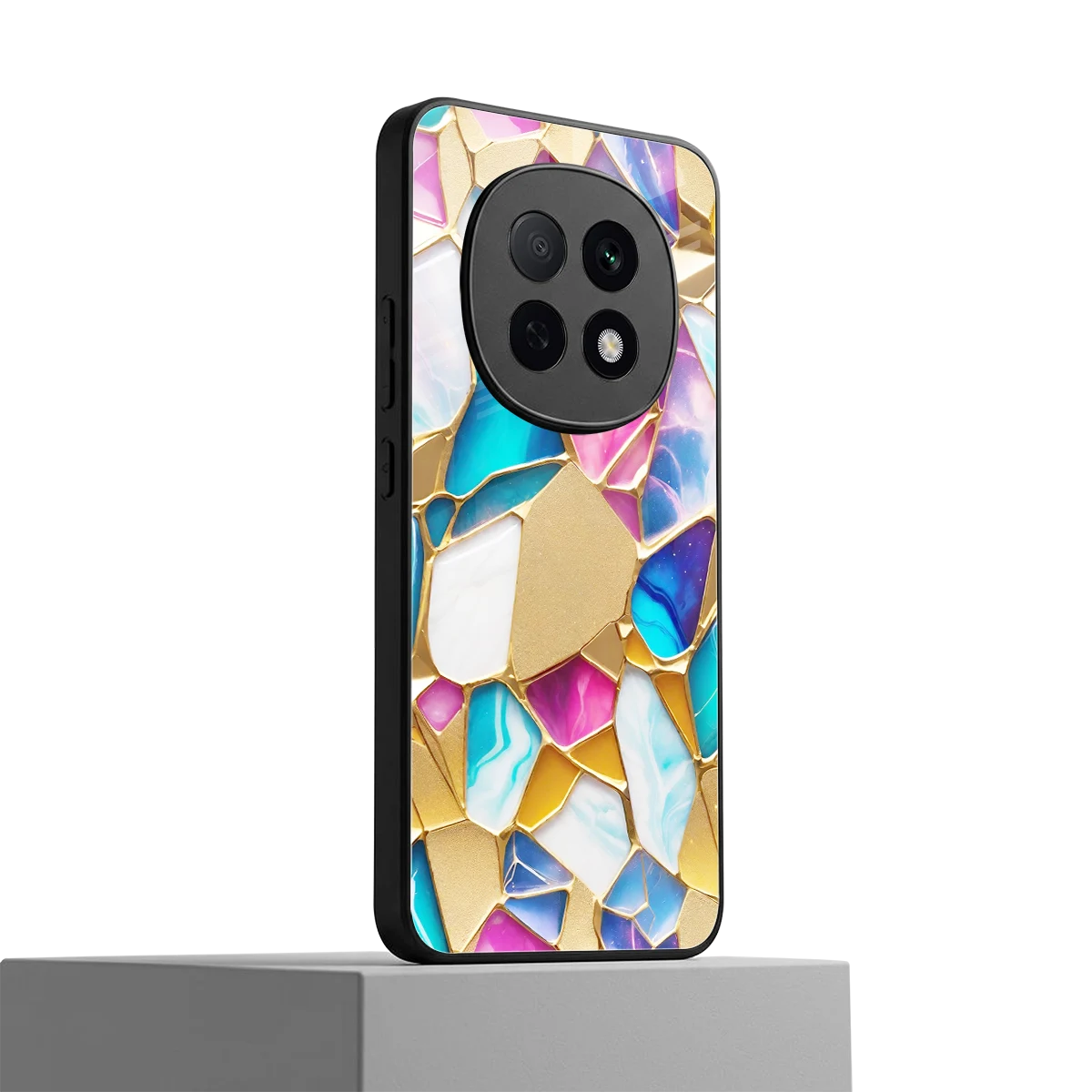 Luxe Spectrum oppo f29 pro 5g mobile cover | shockproof glass phone case