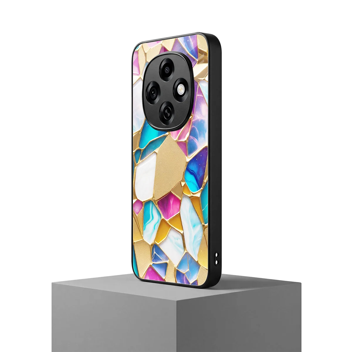 Luxe Spectrum oppo f31 pro 5g mobile cover | shockproof glass phone case
