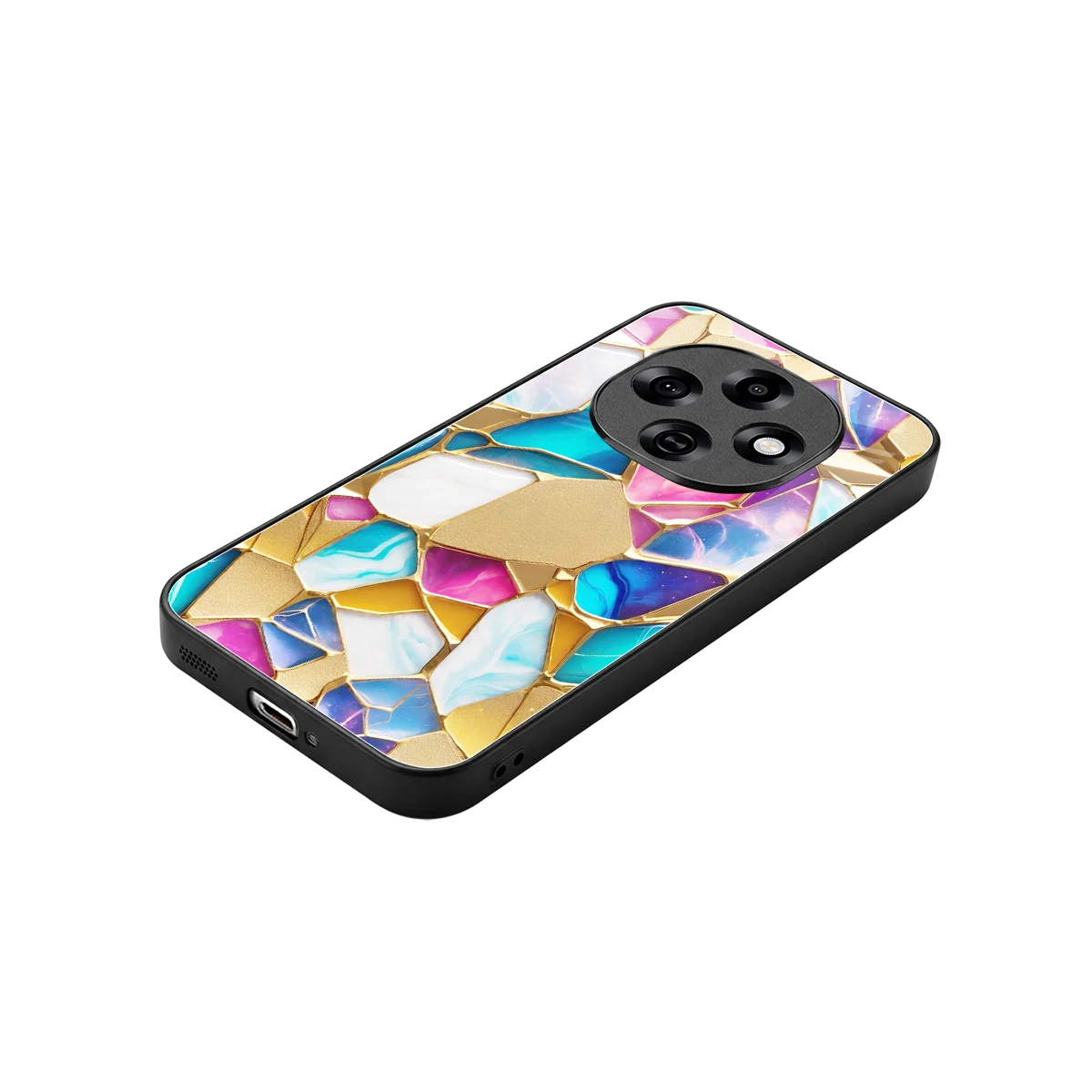 Luxe Spectrum stylish phone case for oppo f31 pro 5g | glossy glass and slim fit