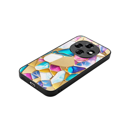 Luxe Spectrum stylish phone case for oppo f31 pro 5g | glossy glass and slim fit