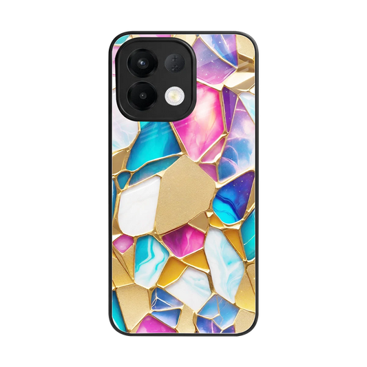 Luxe Spectrum back phone cover | glass case for oppo k13 5g