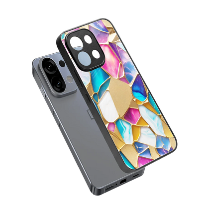 Luxe Spectrum sleek oppo k13 5g cover with tempered glass back and TPU edges
