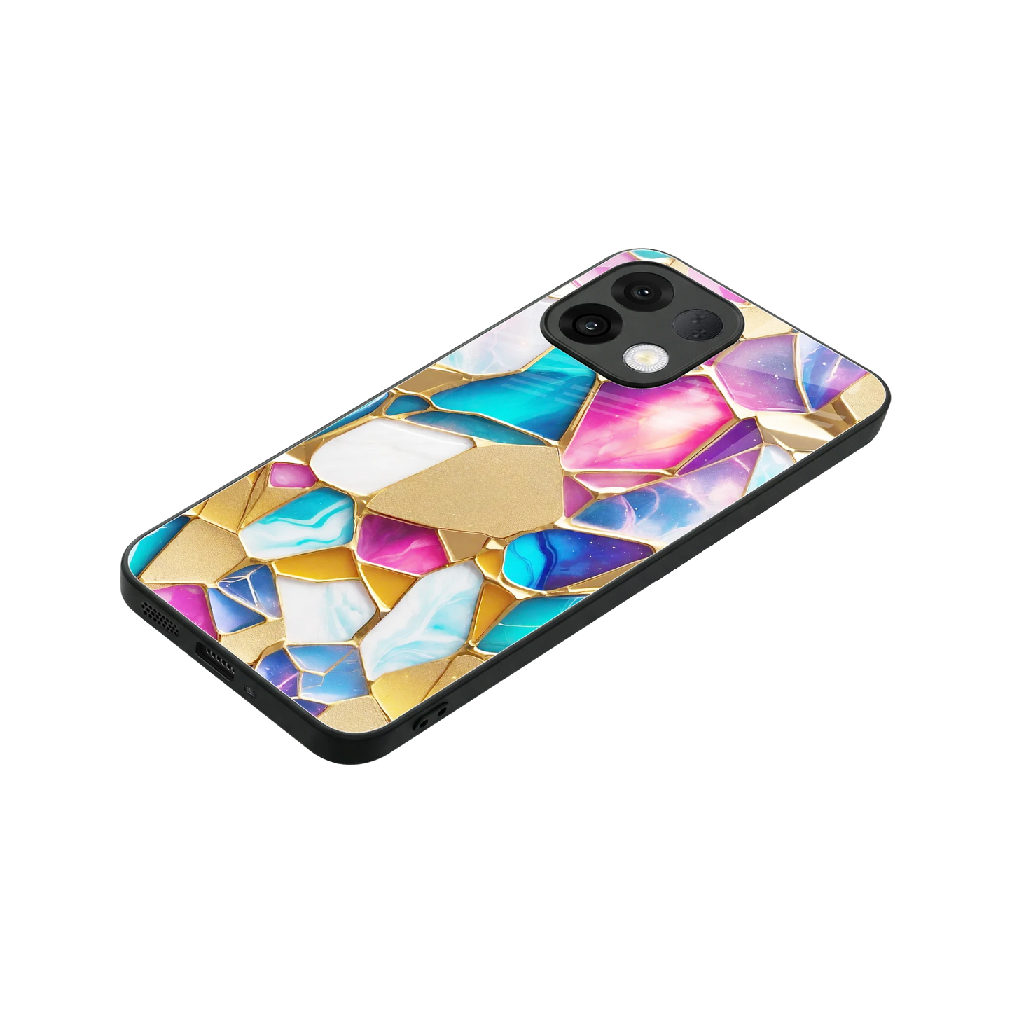 Luxe Spectrum stylish phone case for oppo k13 5g | glossy glass and slim fit