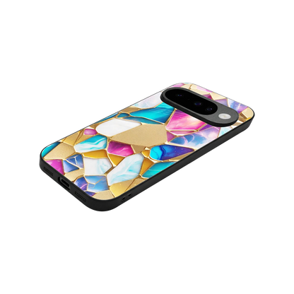 Luxe Spectrum stylish phone case for google pixel 10 | glossy glass and slim fit