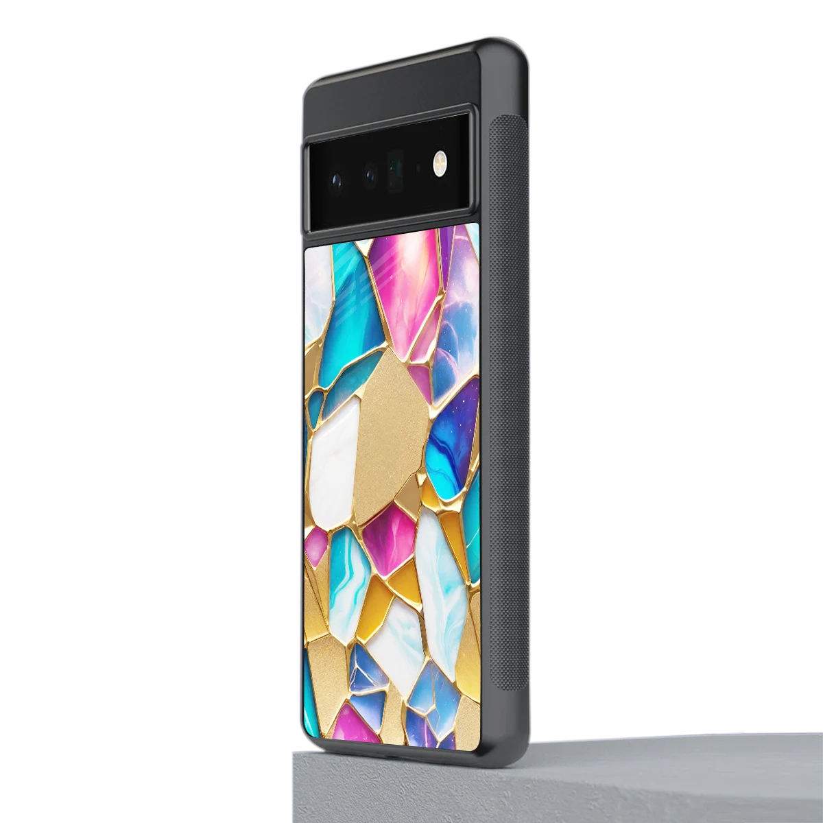 Luxe Spectrum stylish phone case for google pixel 6 pro | glossy glass and slim fit